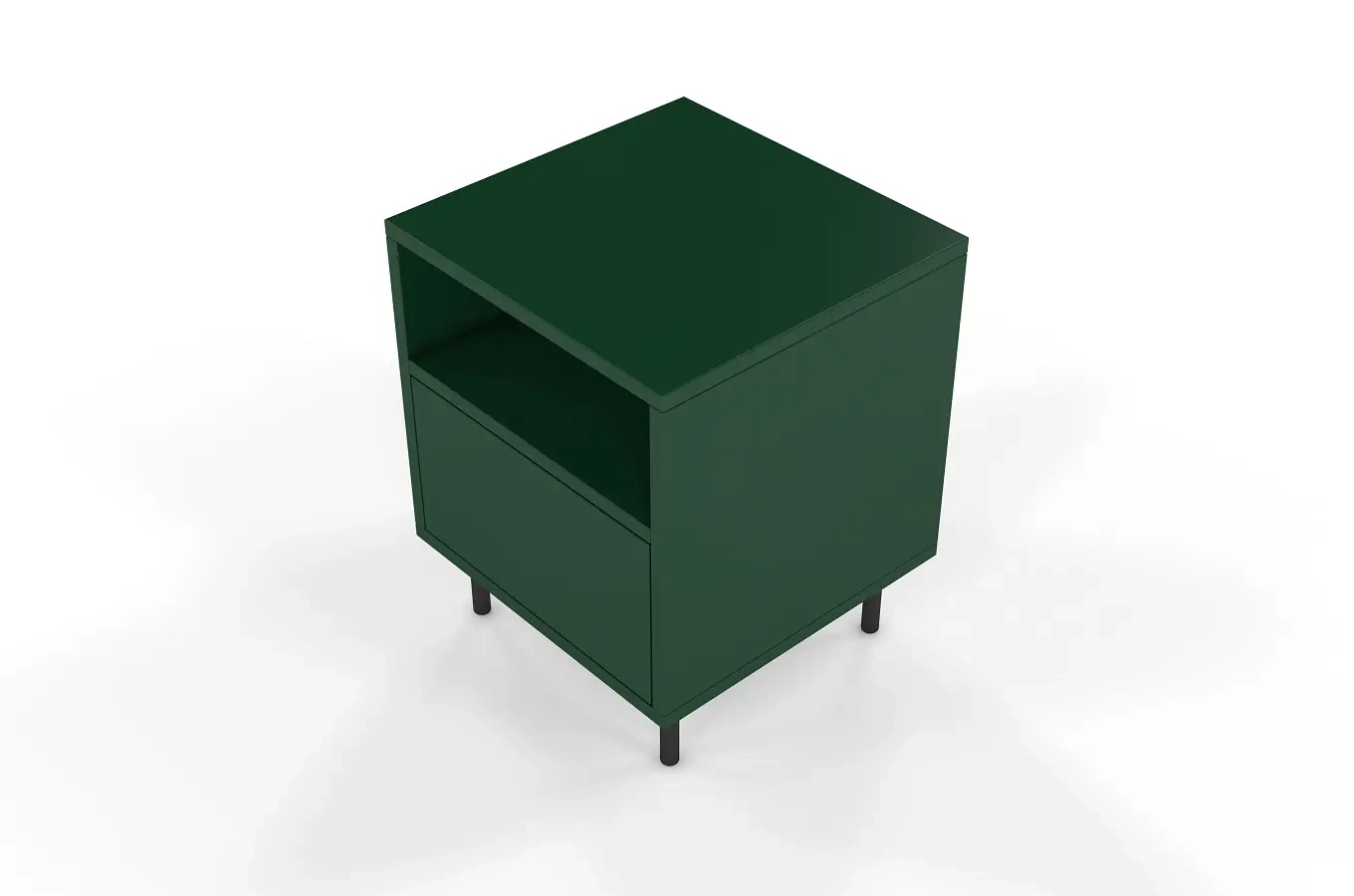 Zielona nowoczesna szafka nocna Dancan MIRKA / szer. 40 cm