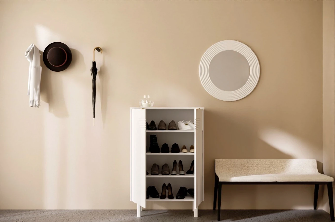 Biała komoda / szafka na buty Dancan YOKO / szer. 80 cm