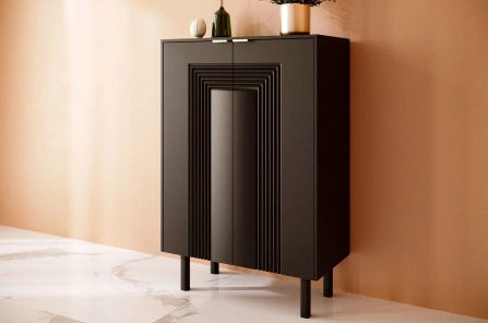 Czarna komoda / szafka na buty Dancan YOKO / szer. 80 cm