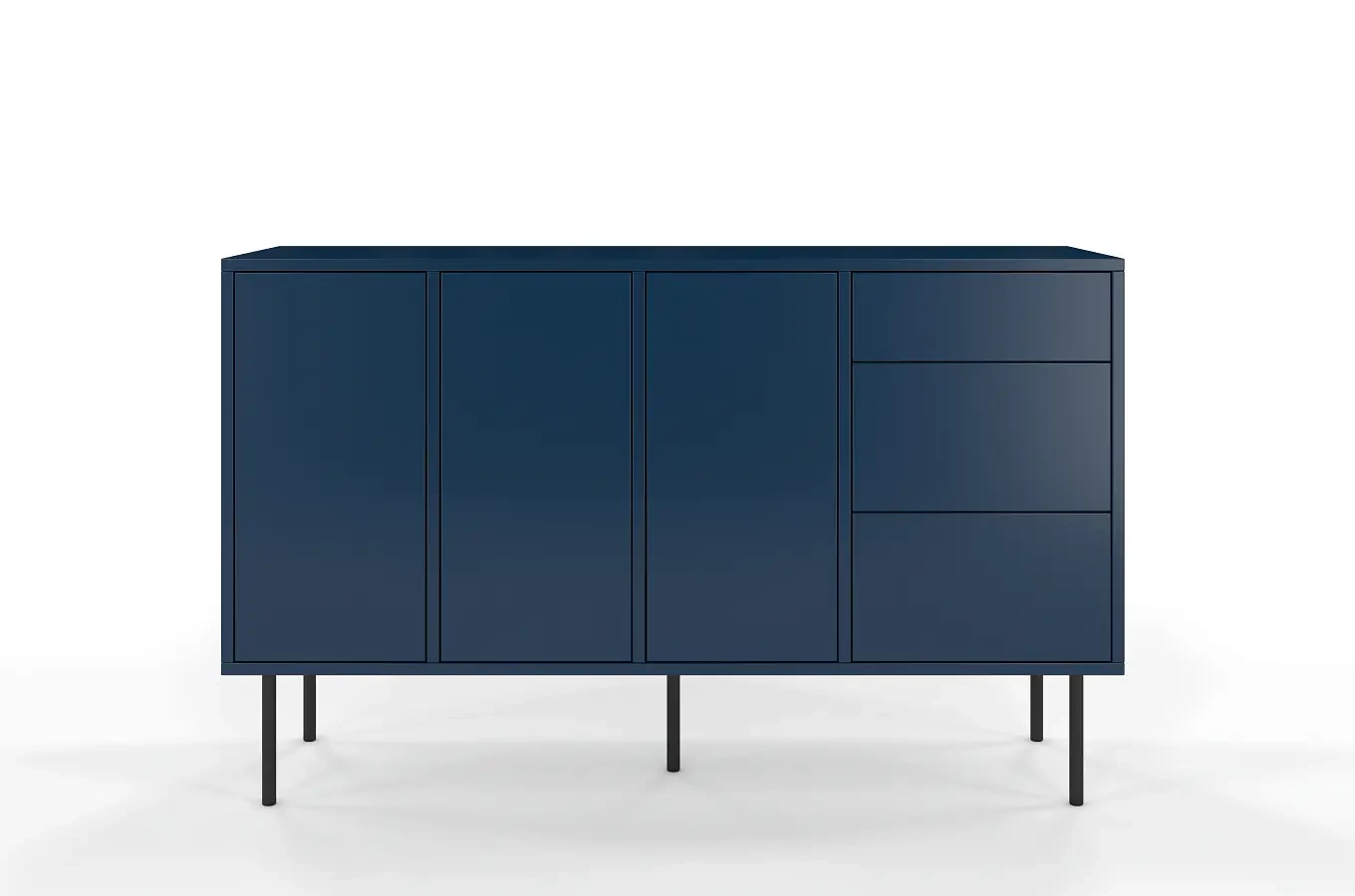 Granatowa nowoczesna komoda Dancan MIRKA / szer. 130 cm