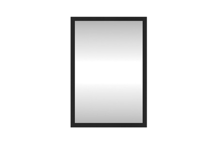 Lustro Dancan EVELINE w ramie w kolorze czarnym