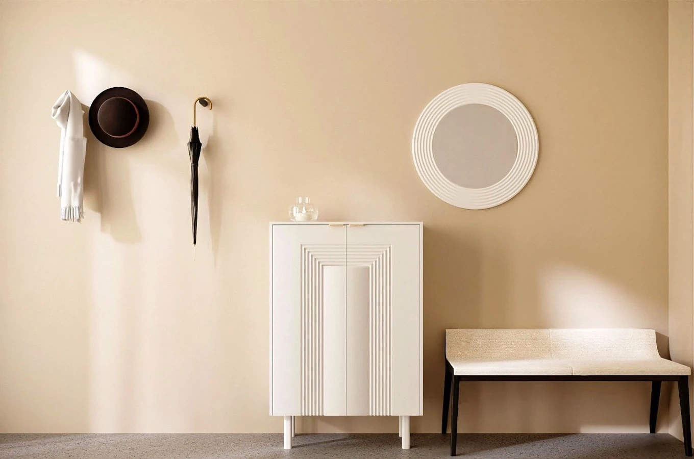 Biała komoda / szafka na buty Dancan YOKO / szer. 80 cm