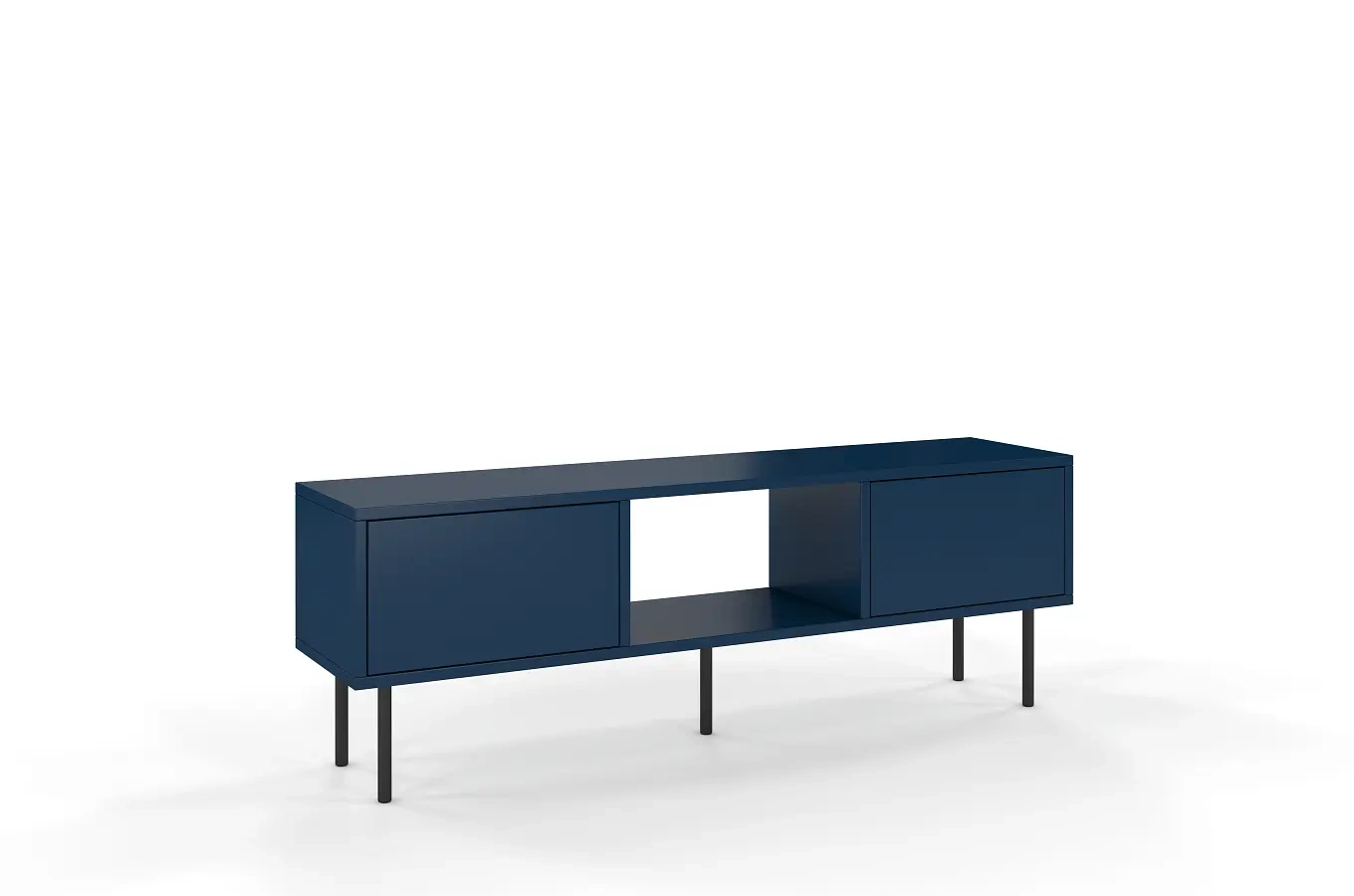 Granatowa nowoczesna komoda RTV Dancan MIRKA / szer. 130 cm