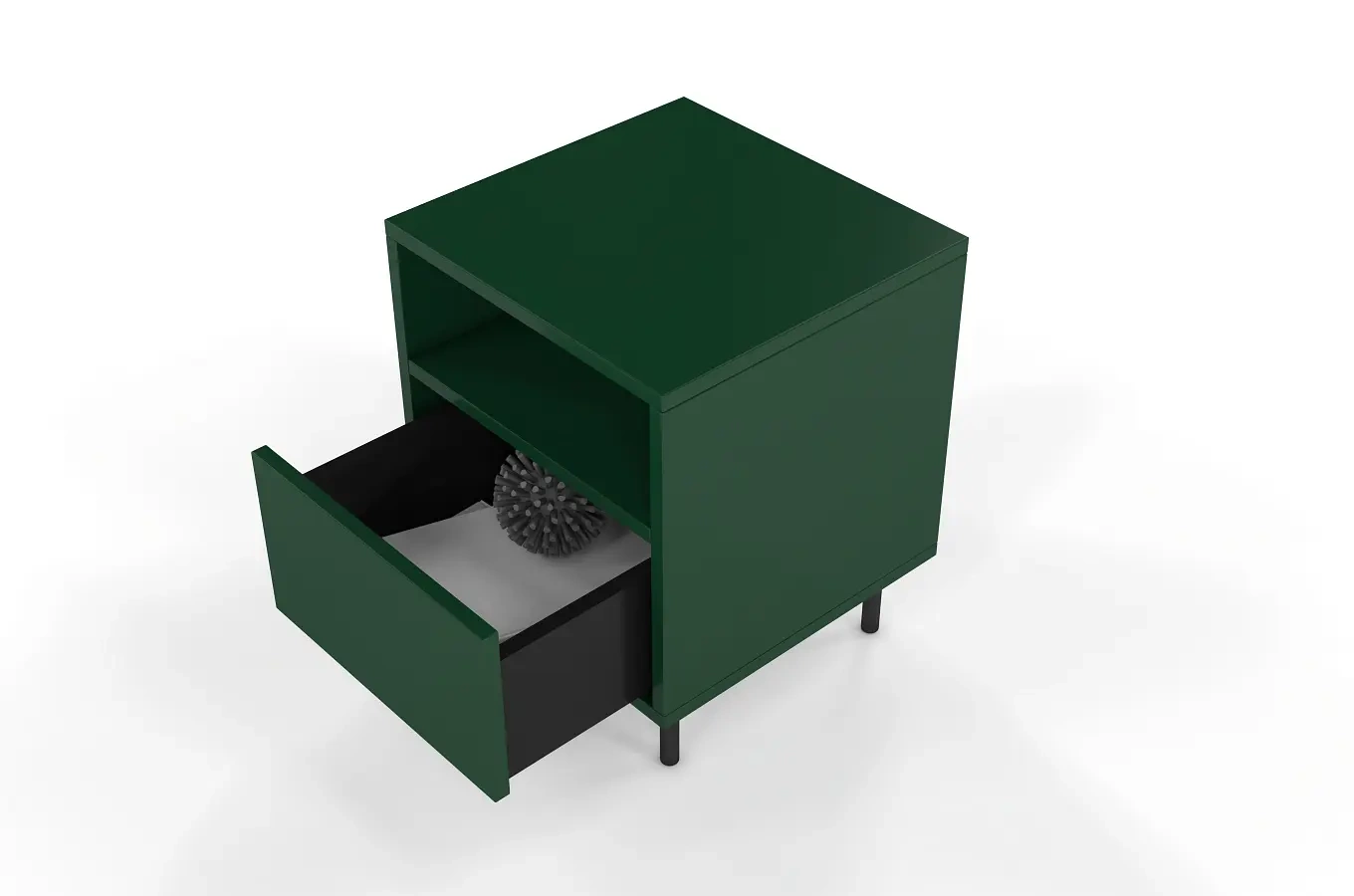 Zielona nowoczesna szafka nocna Dancan MIRKA / szer. 40 cm
