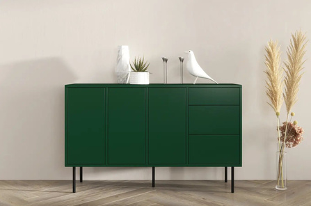 Zielona nowoczesna komoda Dancan MIRKA / szer. 130 cm