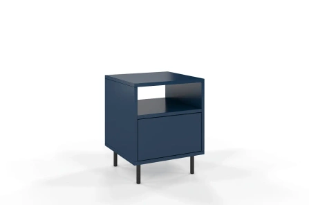 Granatowa nowoczesna szafka nocna Dancan MIRKA / szer. 40 cm