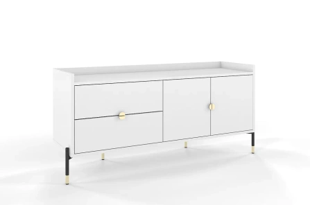 Biała komoda do salonu Dancan IGA / szer. 142 cm
