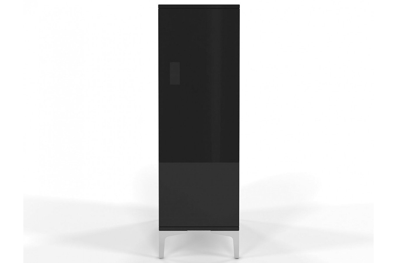 Czarna wysoka nowoczesna komoda Dancan EVA połysk / szer. 60 cm