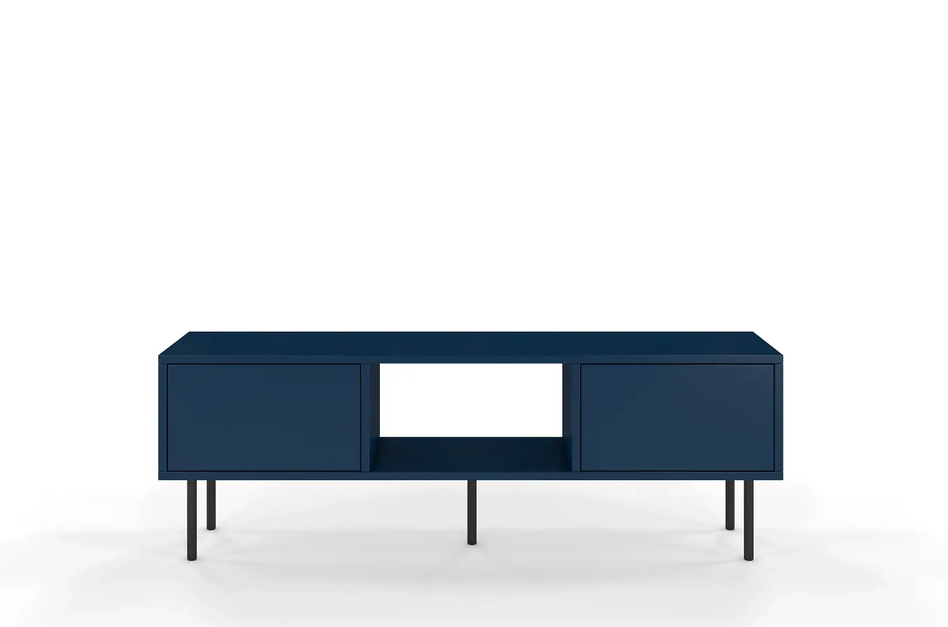 Granatowa nowoczesna komoda RTV Dancan MIRKA / szer. 130 cm