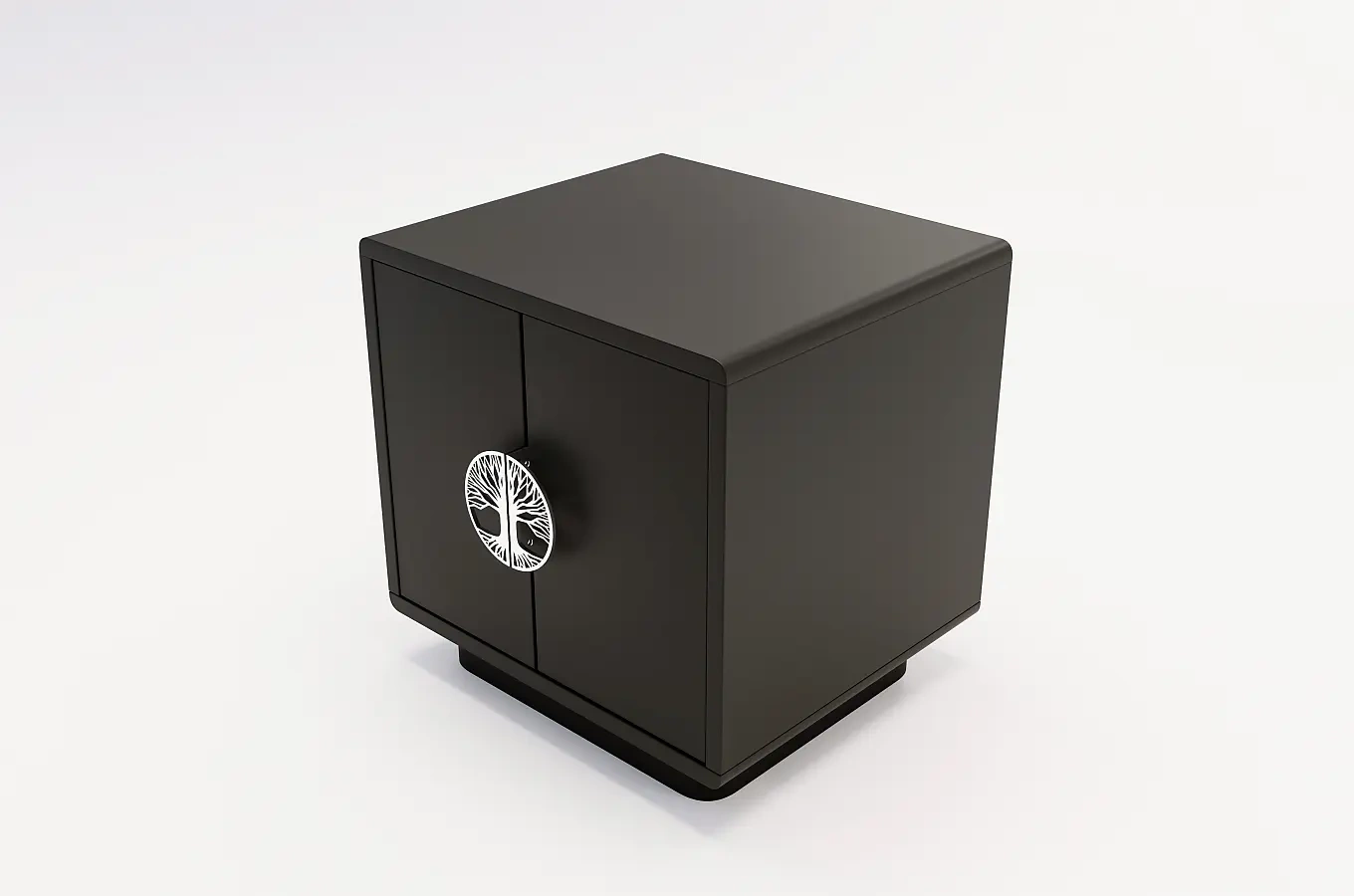 Czarna szafka nocna Dancan LOTTA / szer. 40 cm