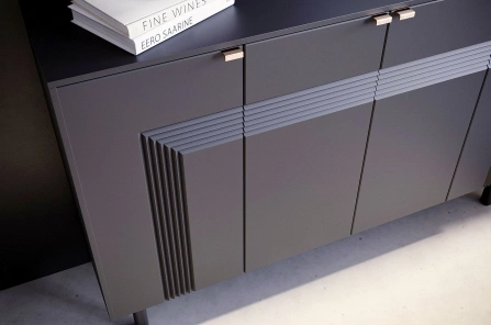 Czarna komoda Dancan YOKO / szer. 156 cm