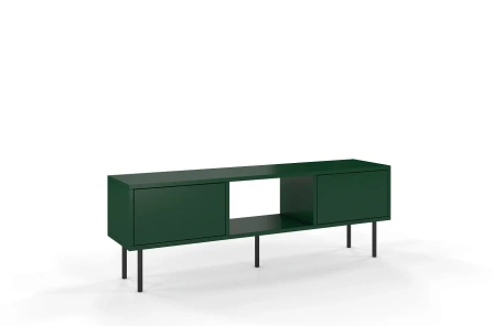 Zielona nowoczesna komoda RTV Dancan MIRKA / szer. 130 cm