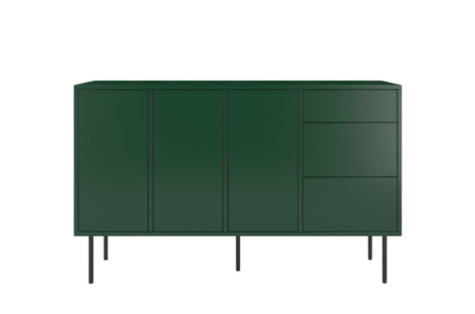Zielona nowoczesna komoda Dancan MIRKA / szer. 130 cm