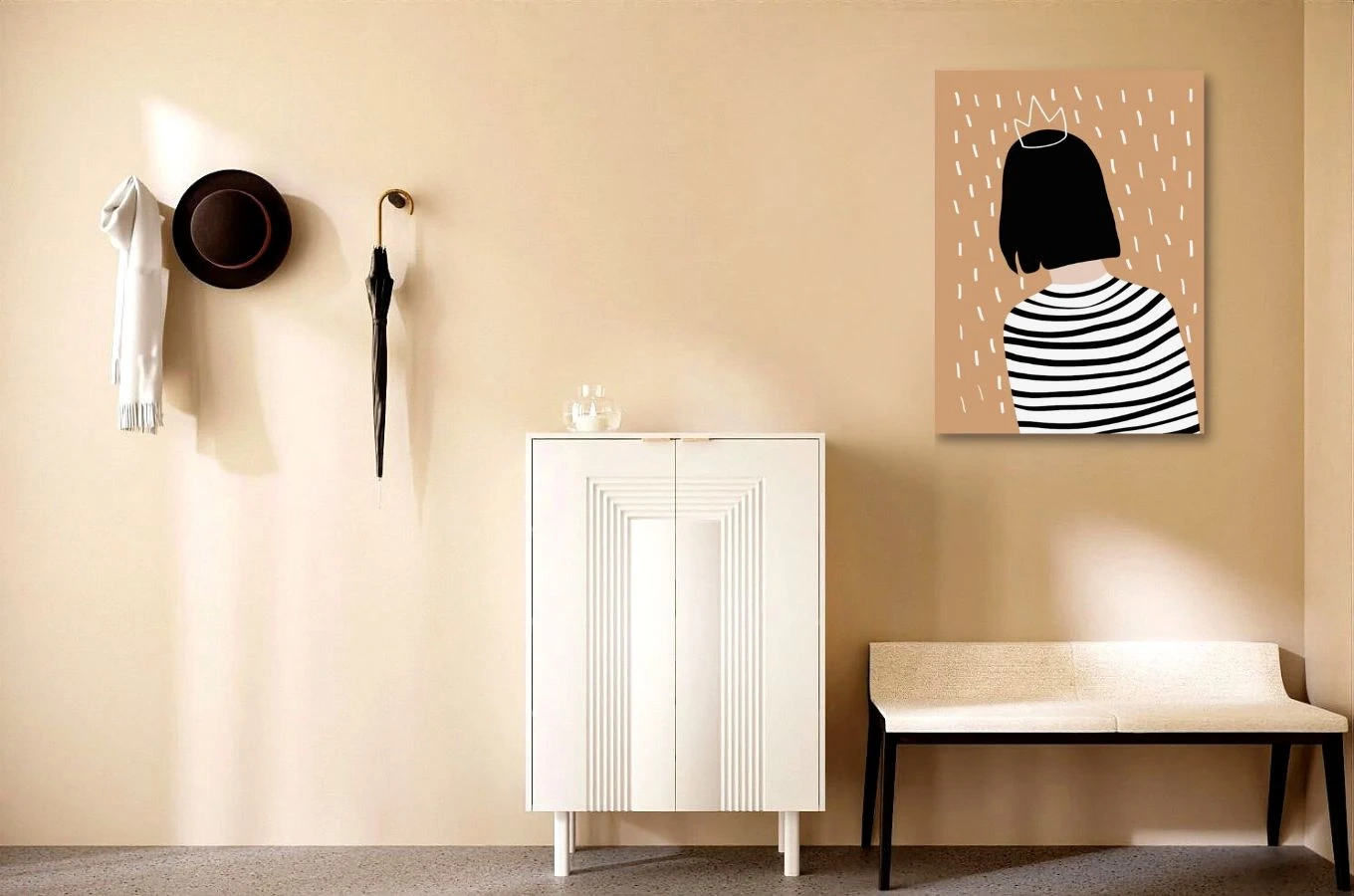 Biała komoda / szafka na buty Dancan YOKO / szer. 80 cm