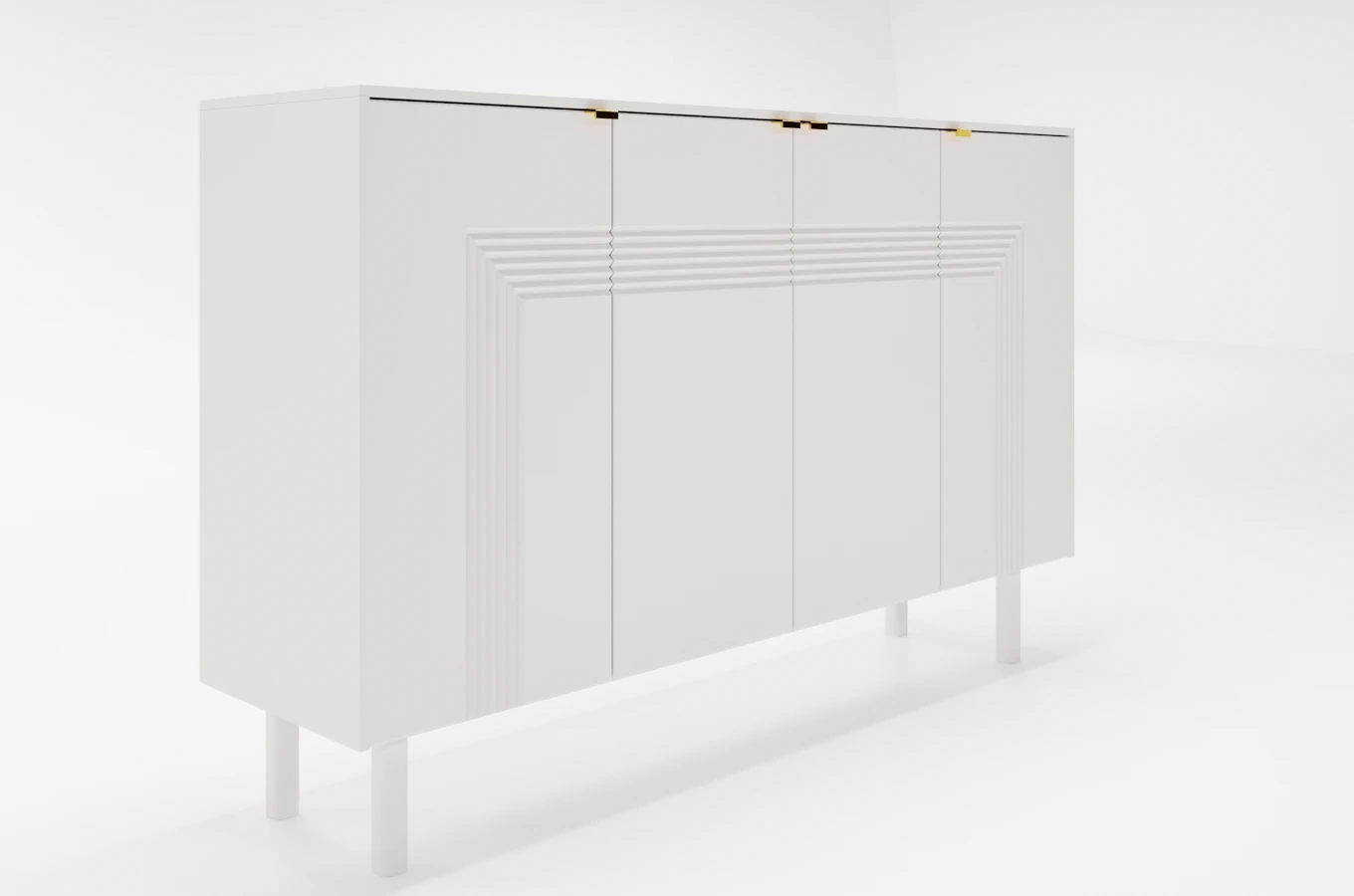 Biała komoda Dancan YOKO / szer. 156 cm