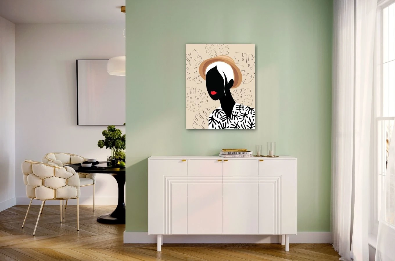 Biała komoda Dancan YOKO / szer. 156 cm