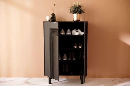 Czarna komoda / szafka na buty Dancan YOKO / szer. 80 cm