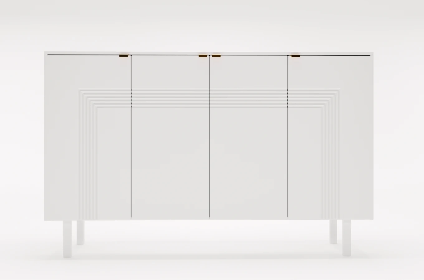 Biała komoda Dancan YOKO / szer. 156 cm