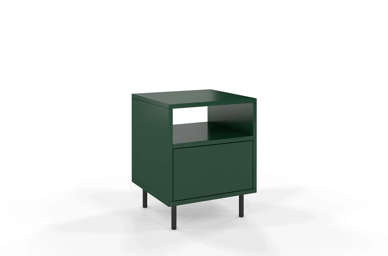 Zielona nowoczesna szafka nocna Dancan MIRKA / szer. 40 cm