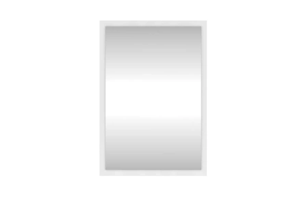 Lustro Dancan EVELINE w ramie w kolorze białym